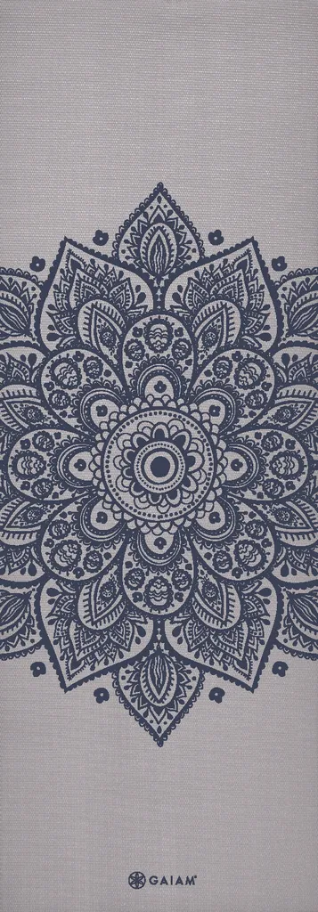 Tapis de yoga 5 mm avec motif floral et amorti supérieur