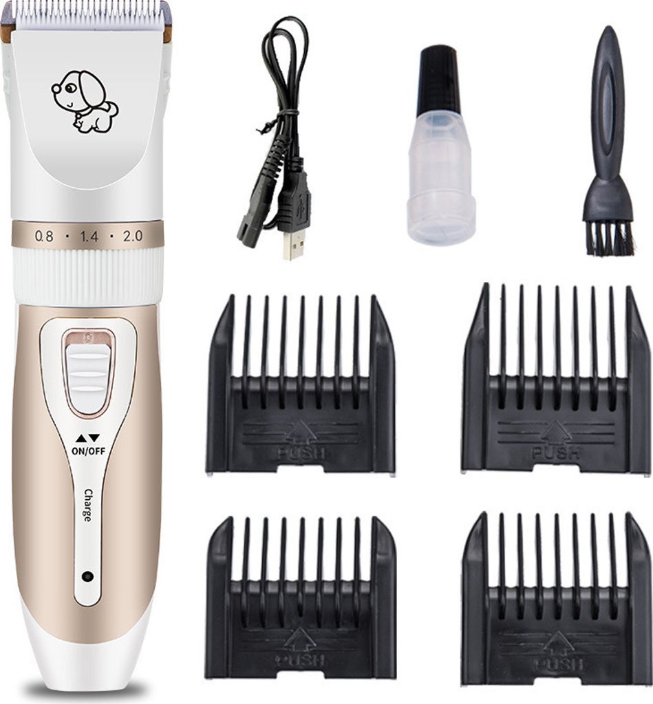 INF Hundeschermaschine, kabellos und leise, mit Zubehör