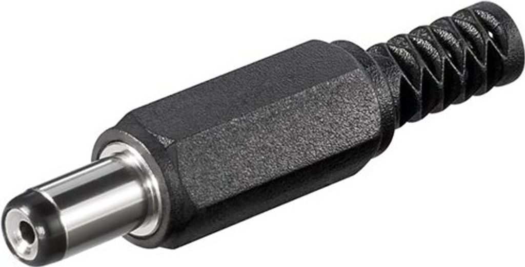 Wentronic DC-Stecker mit Knickschutz - Bohrung 1,7 mm x 5,5 mm
