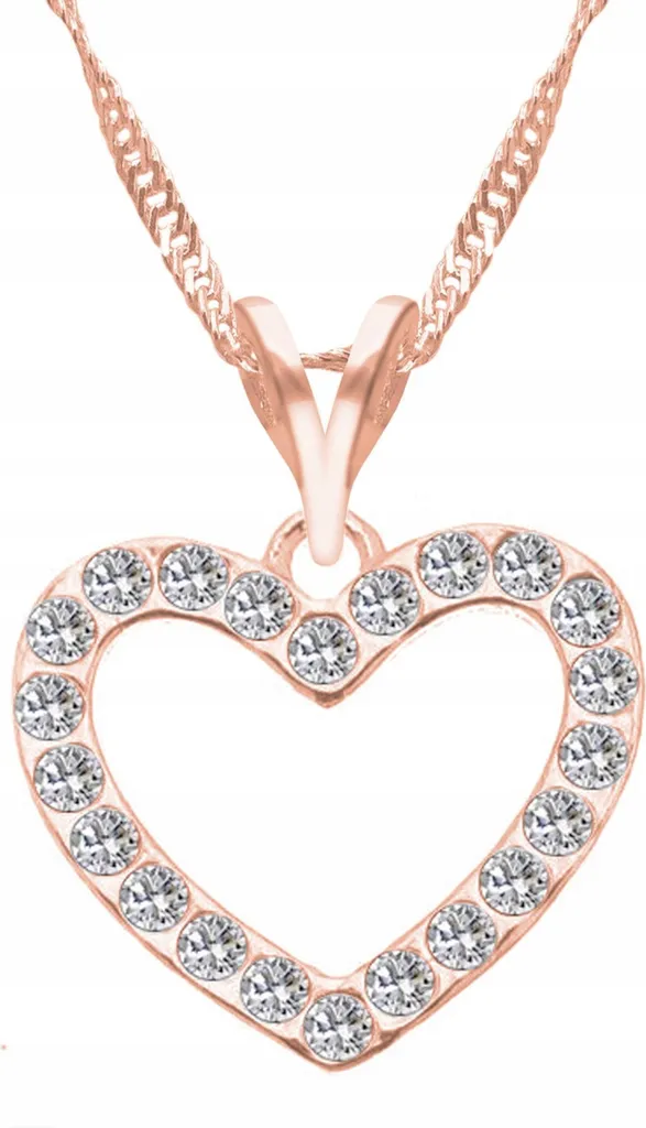 Collana Cuore Argento 925 Placcata Oro e Zirconi | Gioielleria Artigianale