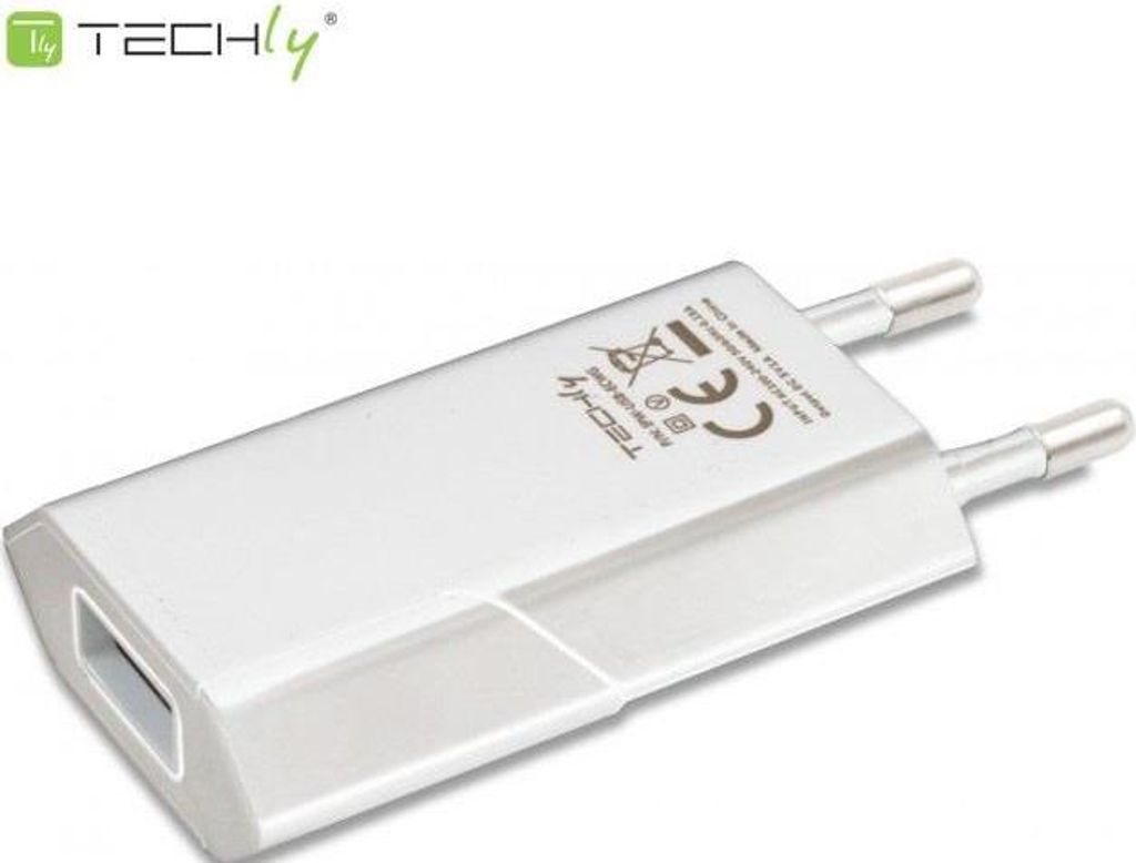 Techly IPW-USB-ECWW, Drinnen, AC, 5 V, 1 A, Weiß