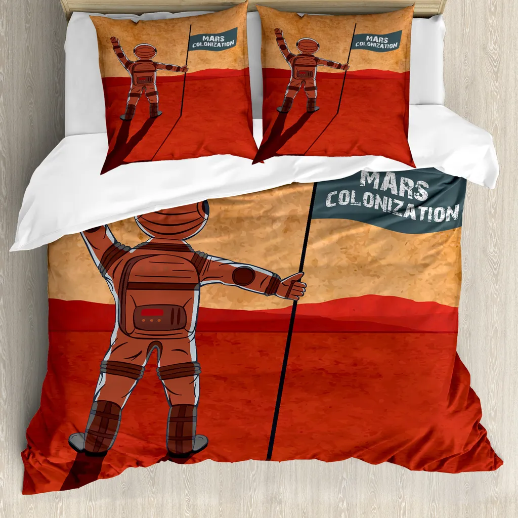 Set Letto Marte ABAKUHAUS: Design Futuristico e Protezione Ipoallergenica
