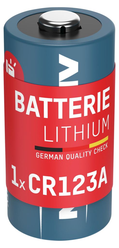 ANSMANN Lithium Batterie CR123A, lange Haltbarkeit Produktbild 
