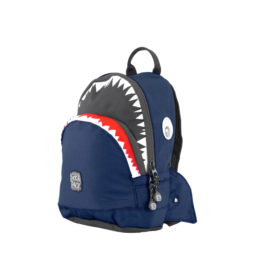 Pick & Pack Sac à Dos Shark Shape Backpack 7L Navy Bleu pour Enfant
