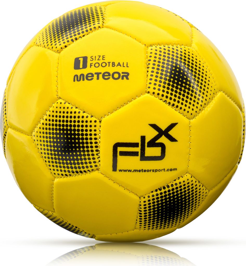 Piłka nożna Meteor FBX 1 neonowy żółty Zdjęcie produktu 