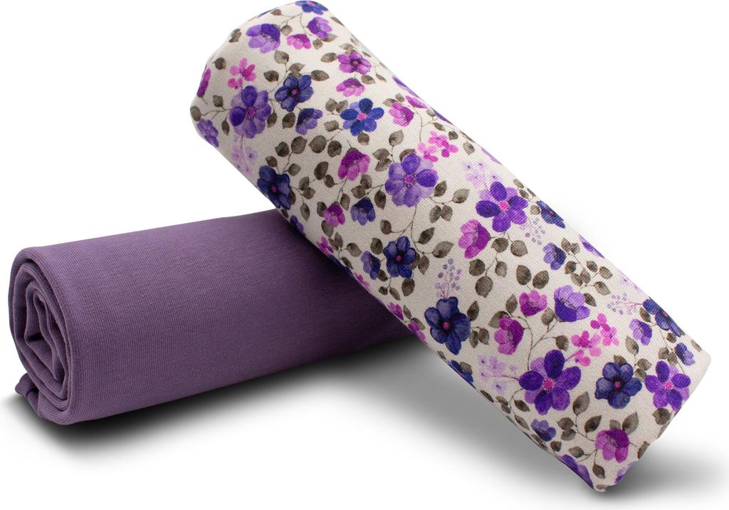 Stoffpaket 0,5m Jersey + 0,5m Bündchenstoff Meterware zum Nähen von Kinderkleidung Kinderstoff 100 Jerseystoff Set 42