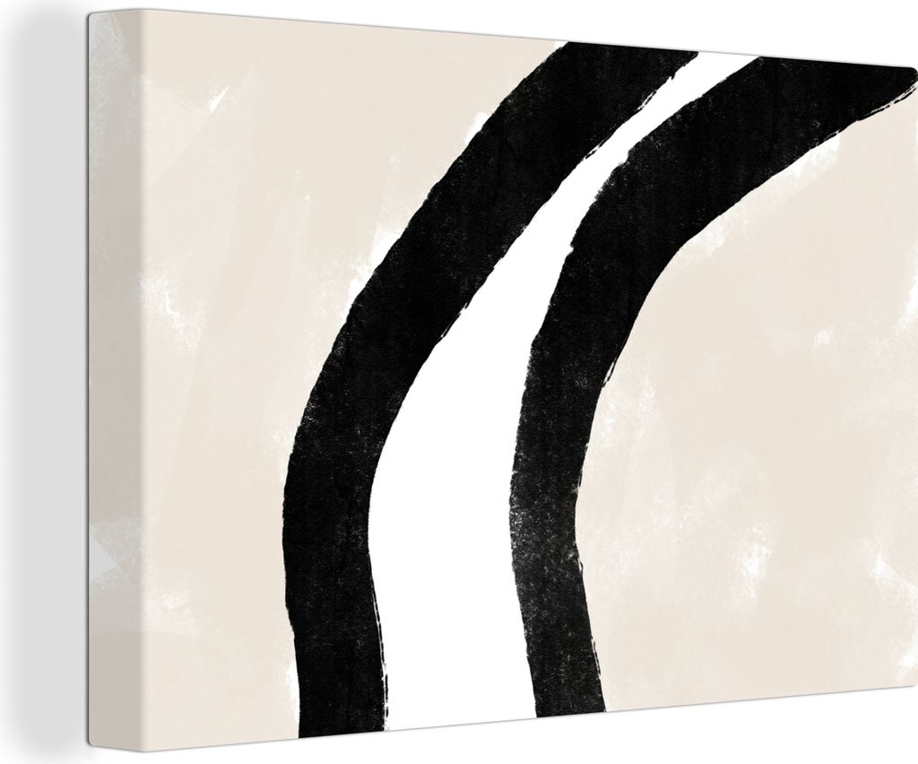 OneMillionCanvasses - Leinwandbilder - 150x100 cm, Abstrakt - Linie - Design - Pastell, Wandbilder Kunstdruck Wanddekoration - Foto auf Leinwand ...
