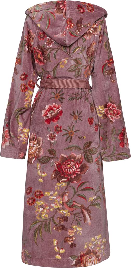 Albornoz Pip Studio Secret Garden - Talla M, Azul, Felpa Suave Con Capucha Y Bolsillos