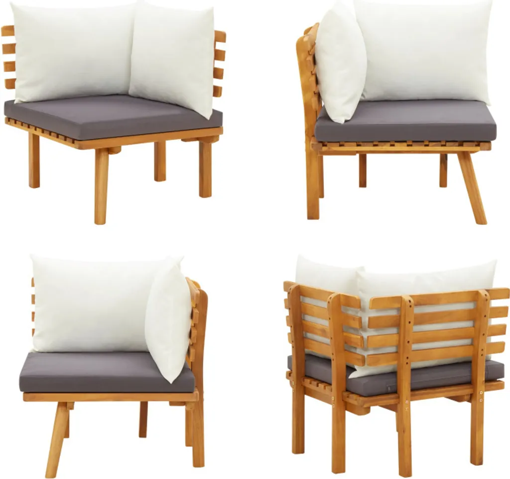 Divano Angolare da Giardino vidaXL in Acacia: Comfort Esterno in Legno