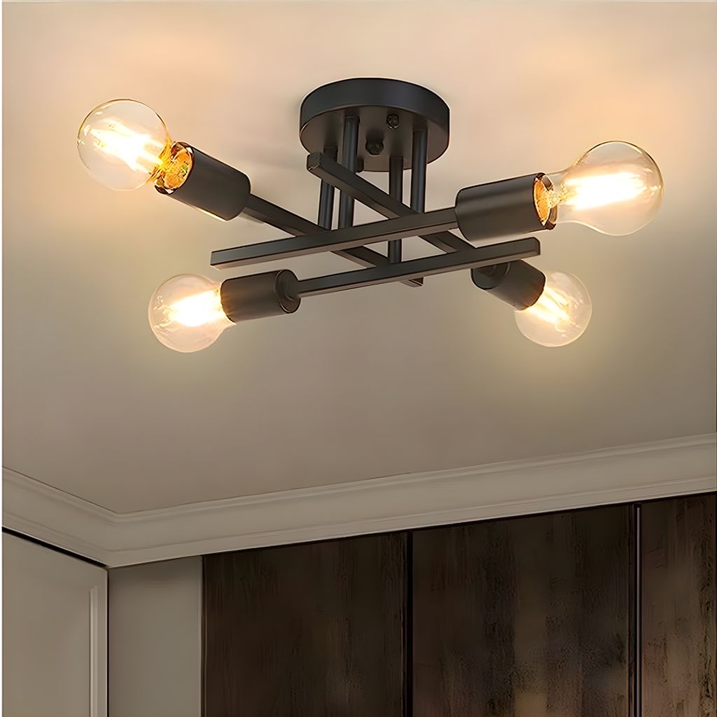 Deckenleuchte Vintage Industrial Kronleuchter Lampe E27 Produktbild