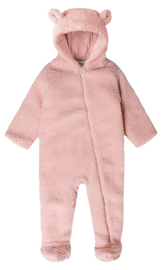 Minoti - Schneeanzug für Baby, 3D-Ohren, Teddy MN680 (74) (Pink)