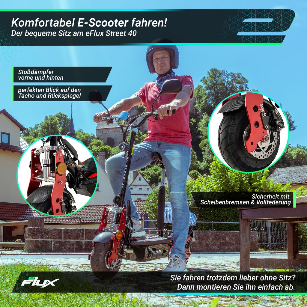 eFlux E-Scooter Street 40 | Scooter Klappbar - Elektro Produktbild 6