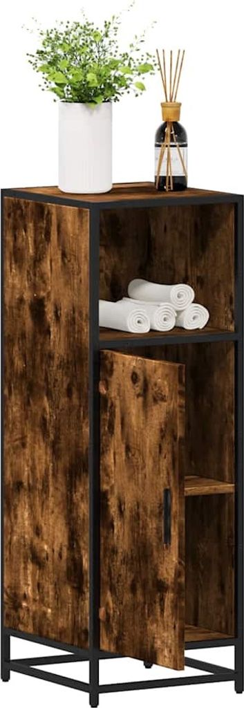 Maison Exclusive - Badschrank Räuchereiche 35x37,5x100 cm Holzwerkstoff