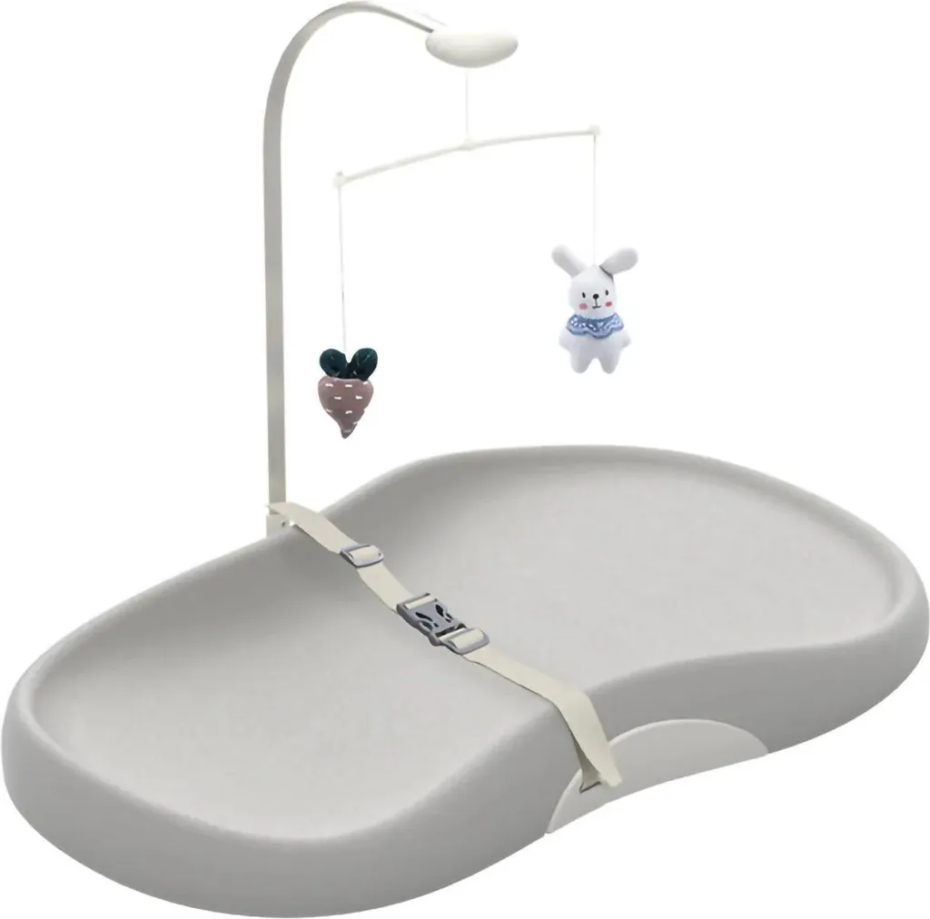 Fasciatoio Ergonomico Grigio: Comfort per Neonato e Schiena Salva