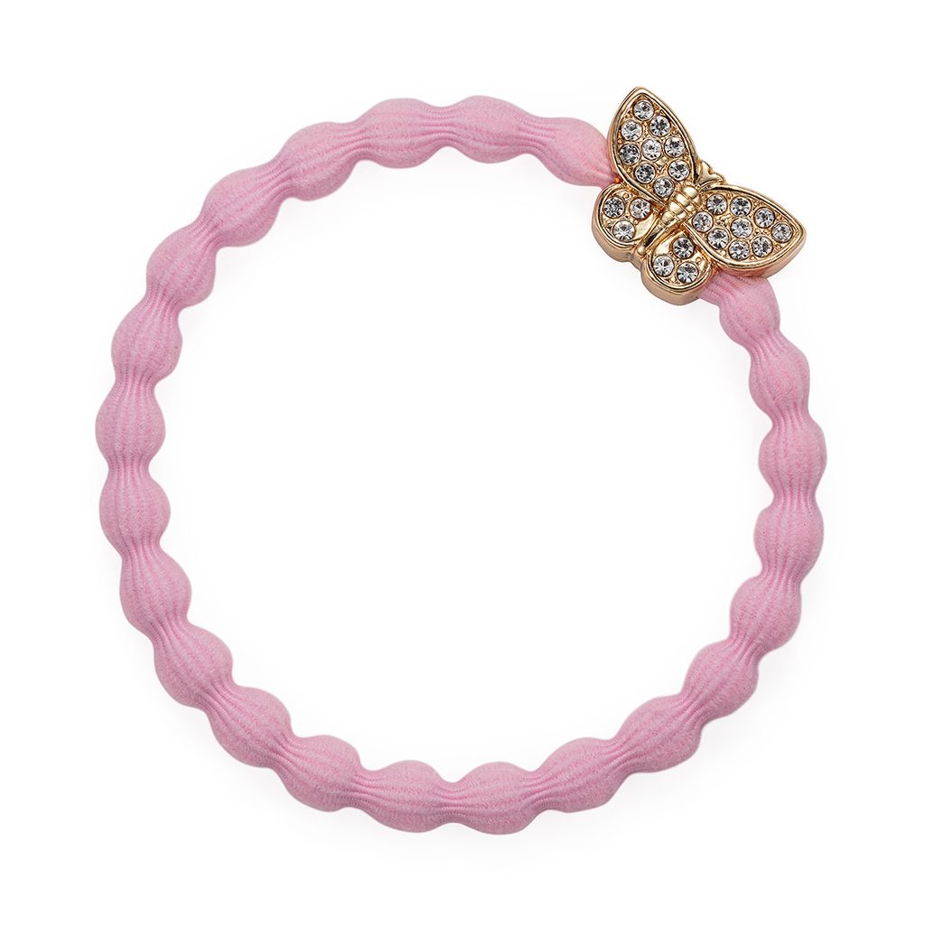 By Eloise London Gold Bling Butterfly Soft Pink