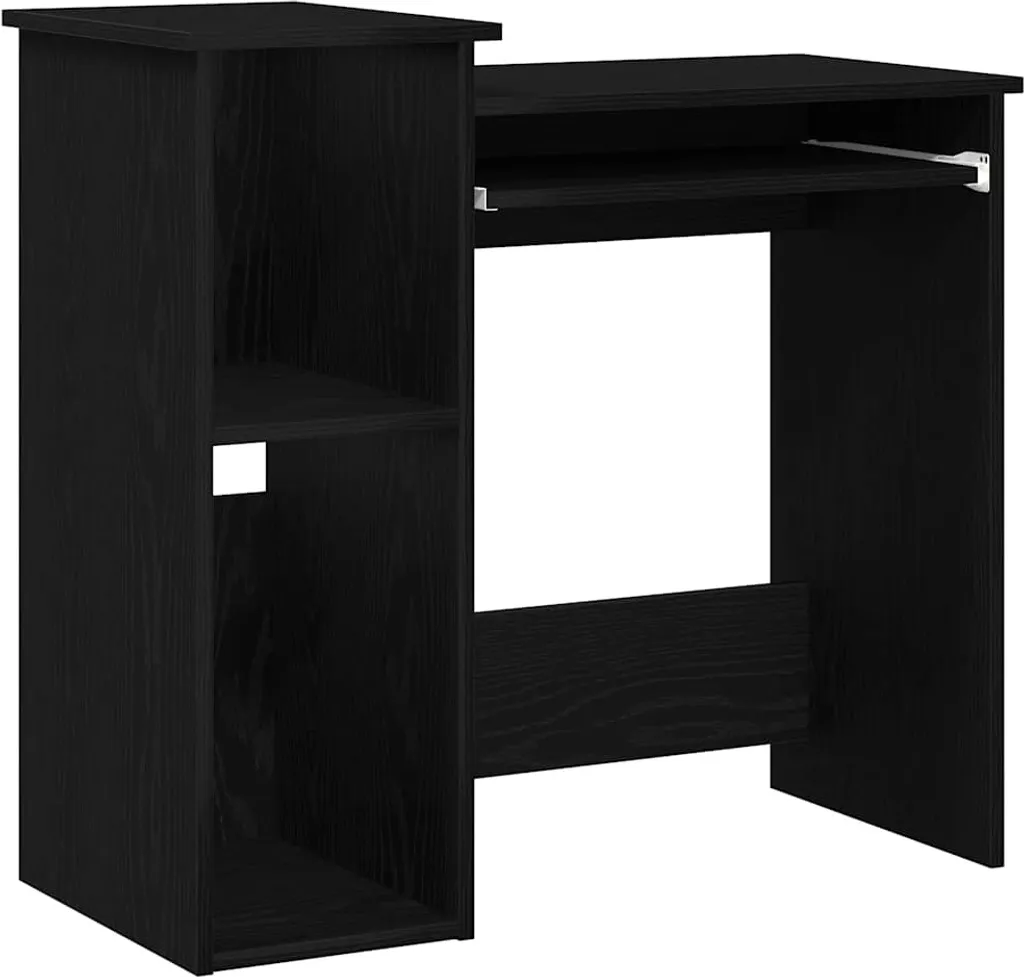 SYFAX Scrivania Cameretta Nera 84x40x78 cm - Legno Sicuro
