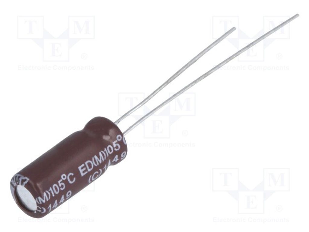 20x Kondensator: elektrolytisch THT geringe Impedanz 100uF 50VDC ED1H101MNN0812 El