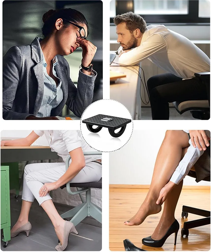Repose-pieds ergonomique de bureau pour améliorer votre posture assise