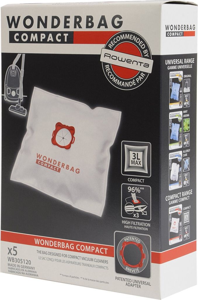 WB 305120 (5 Beutel) Staubsaugerbeutel