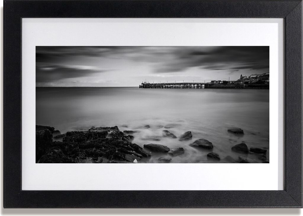 Bild 30x20 MDF-Rahmen Wandkunst Meerpier Landschaft