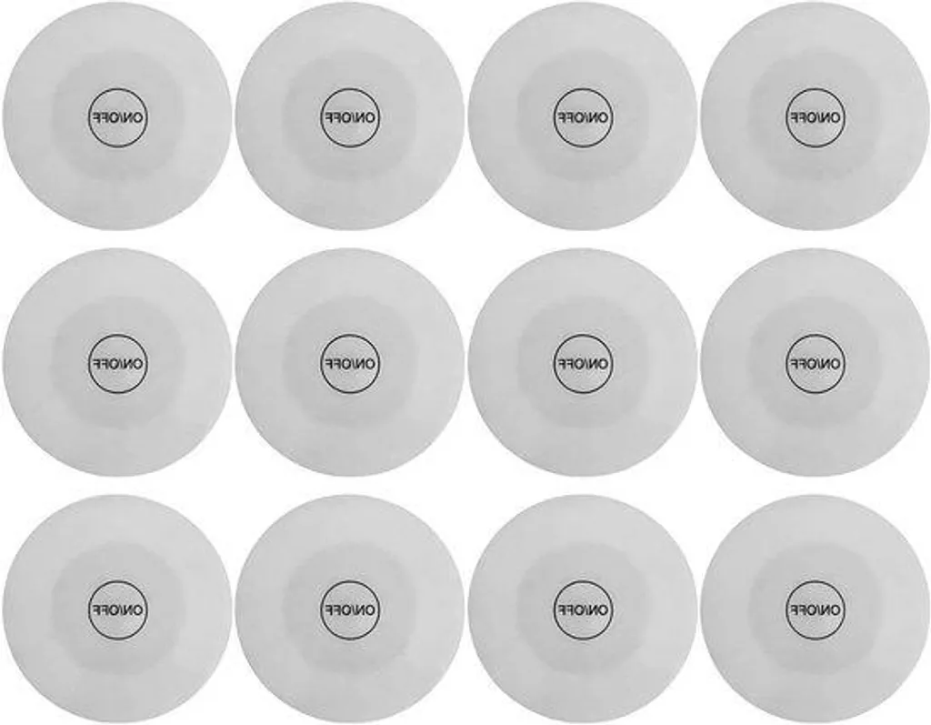 Sous-verre LED EVA lot de 12 avec pile CR1220 pour bars et pubs pro