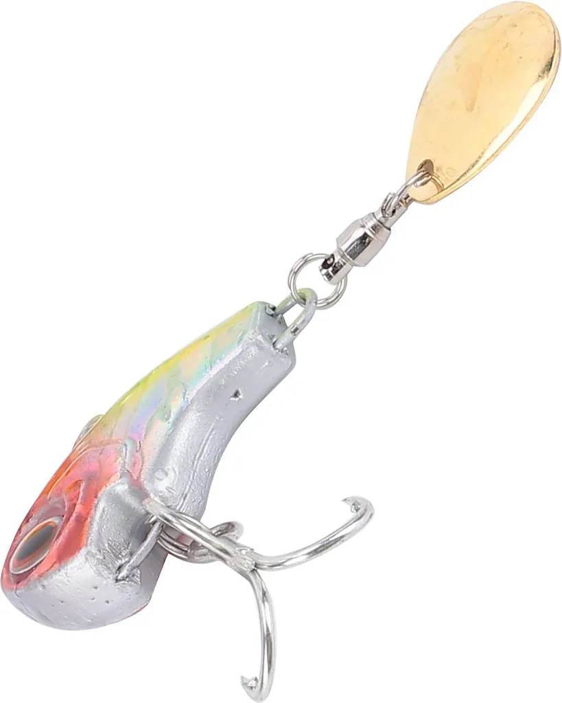Leurre Métal 9g Anti-Bredouille pour Truite - Mini Vib avec Queue Tournante
