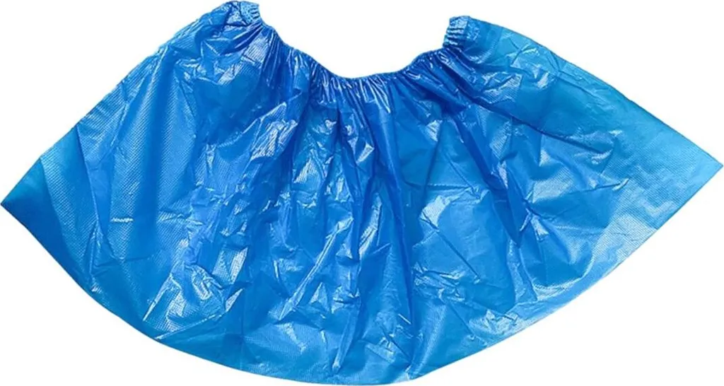 Copriscarpe Plastica CPE 150 pz | Protezione Igiene Totale Blu - 7