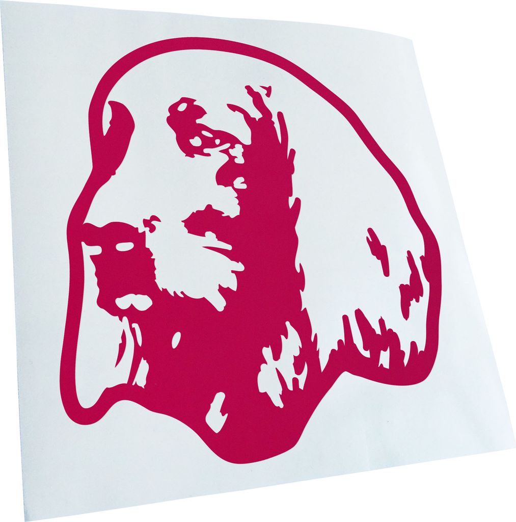 Kiwistar - Autoaufkleber - irish setter Hund - Pink - 24x22cm - Aufkleber für Auto, Laptop, Fahrrad, LKW, Motorrad mehrfarbig JDM Decal Racing
