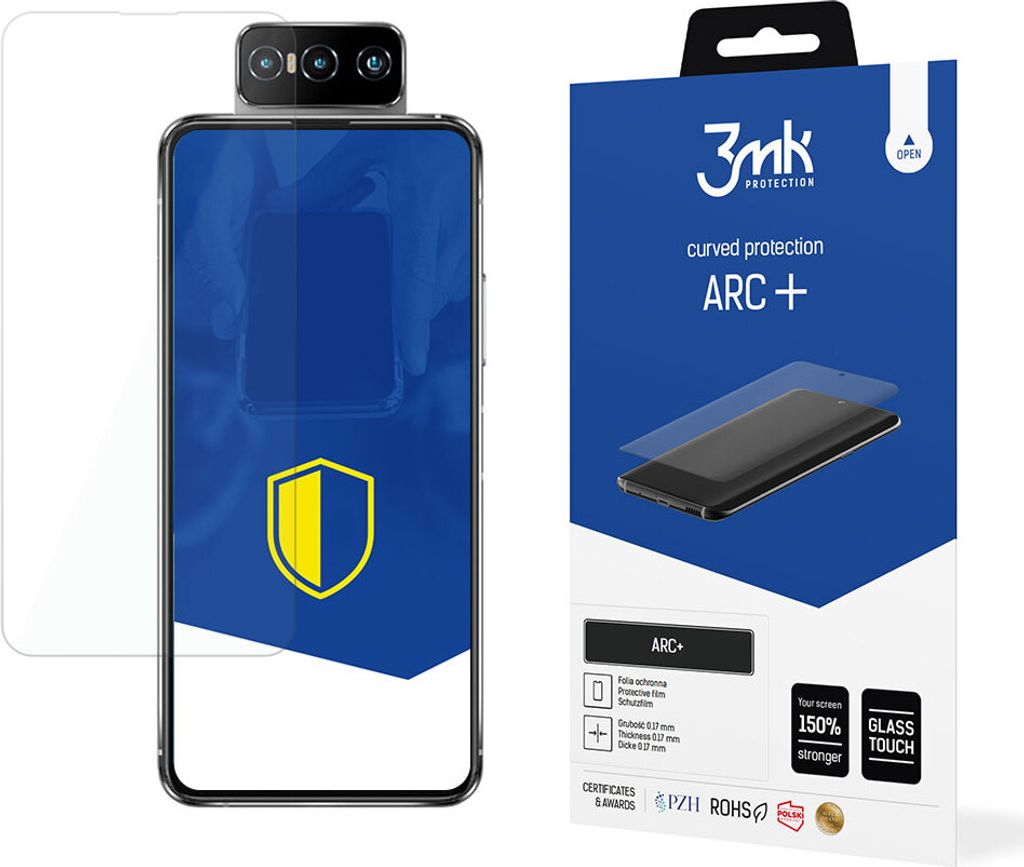 3mk Display Schutzfolie ARC+ für Asus Zenfone 7 0,17mm Self-Heal