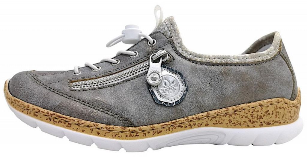 Rieker Slipper Grau in Gr. 41
