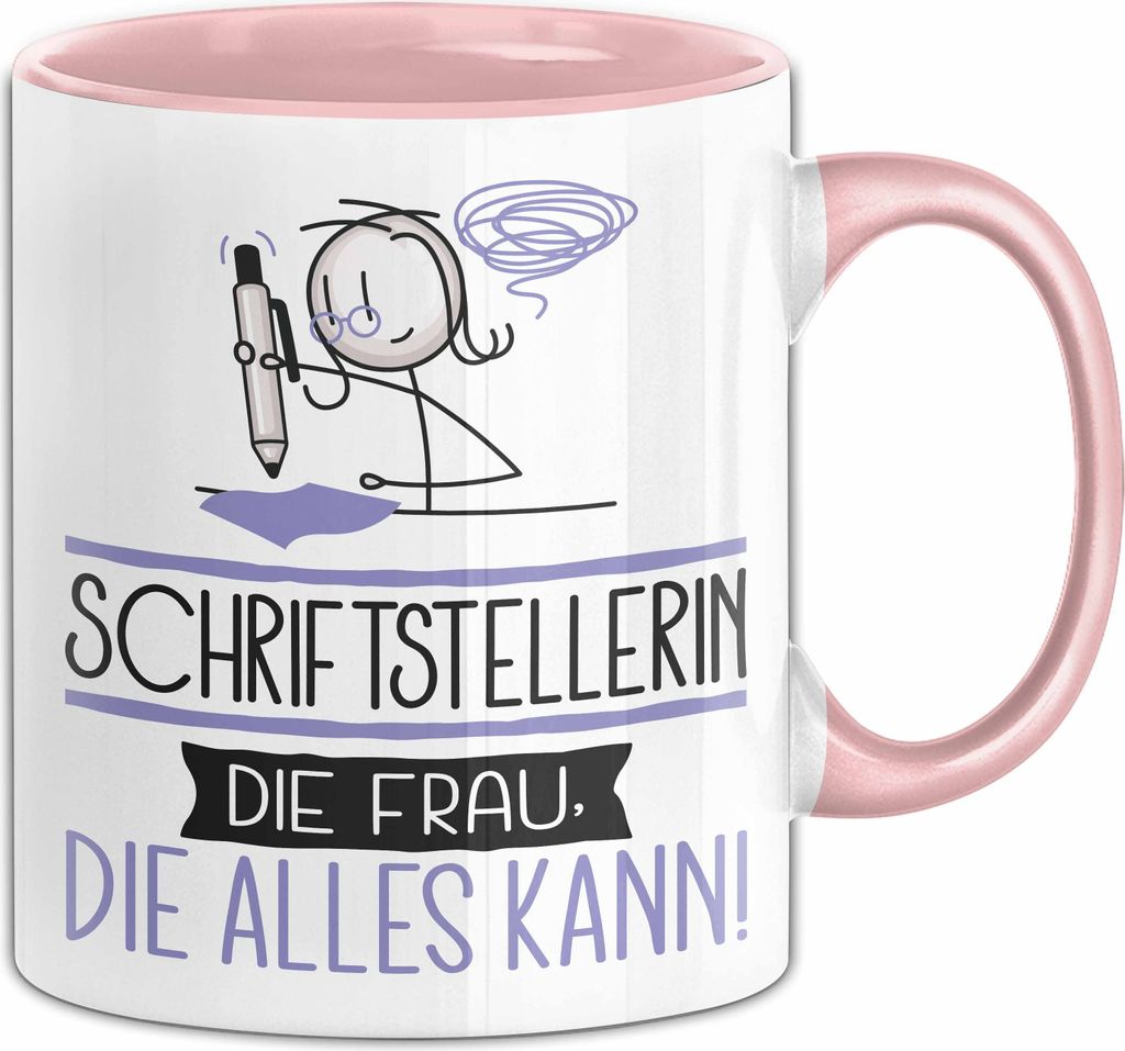 Schriftstellerin Geschenk Tasse Becher Die Frau Die Allen Produktbild 