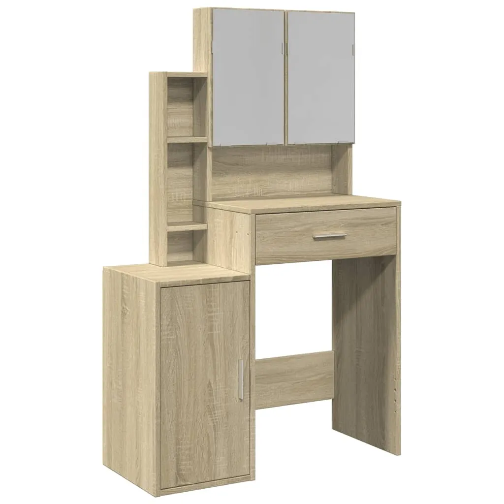 Armadietto Minimal vidaXL Rovere Sonoma 80x35x132 cm - Ordine Totale