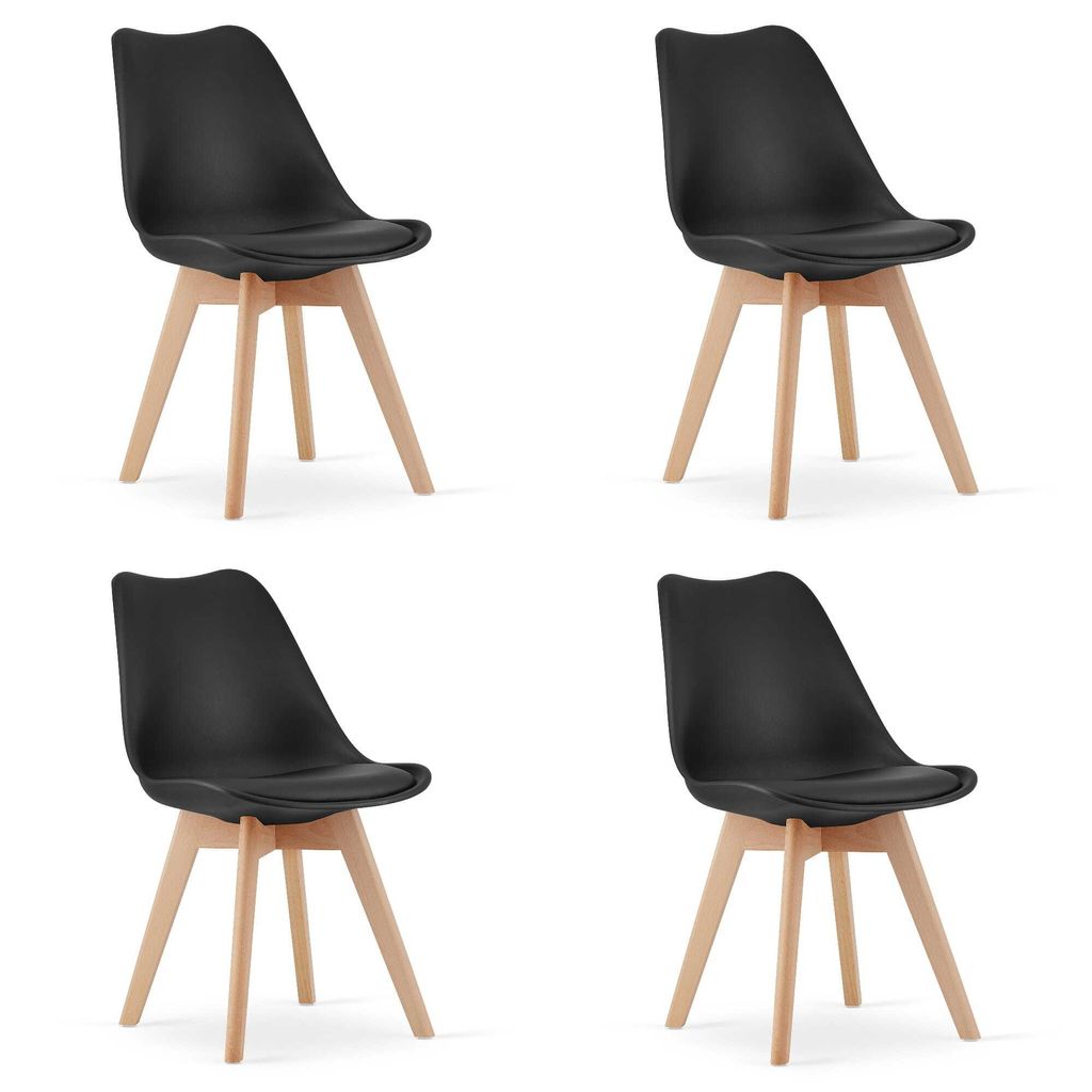 Sedia MARK nera x 4 Immagine del prodotto 