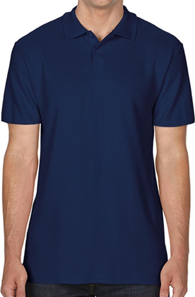 Softstyle Adult Piqué Polo, Navy, XXL