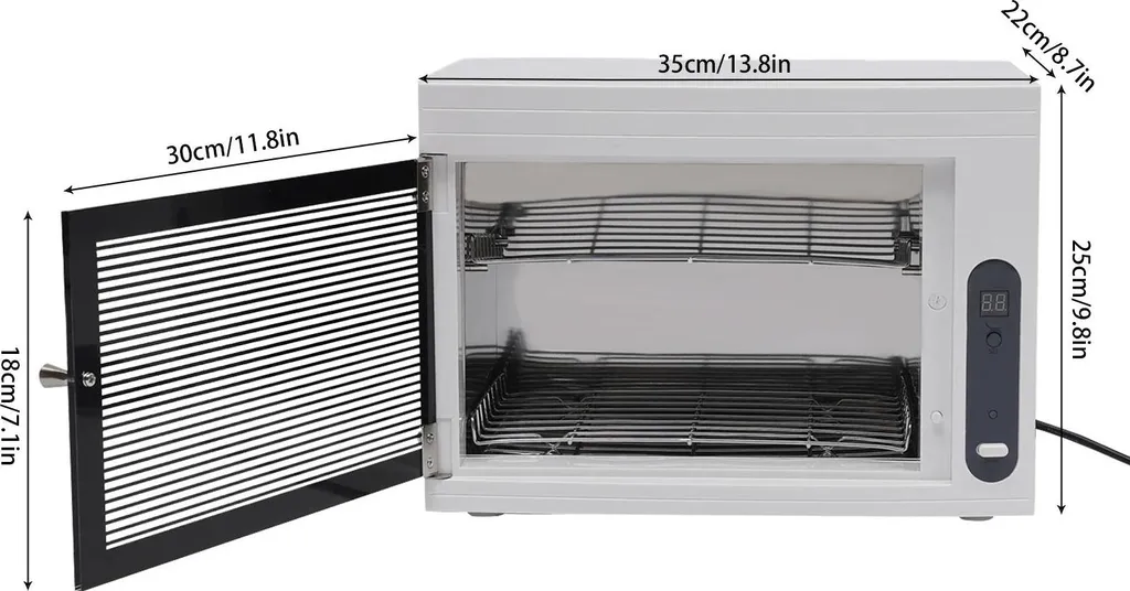 Stérilisateur UV-C 10L blanc avec trois programmes de désinfection
