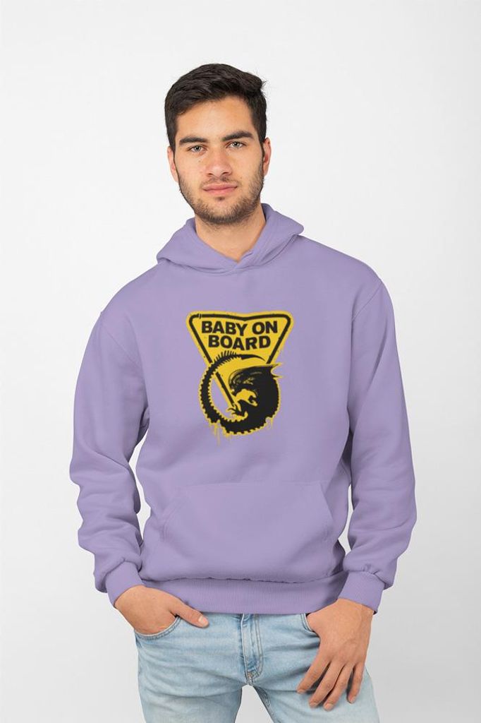 D&B Uni Hoodie MO00007 Alien Lavendel-Größe L