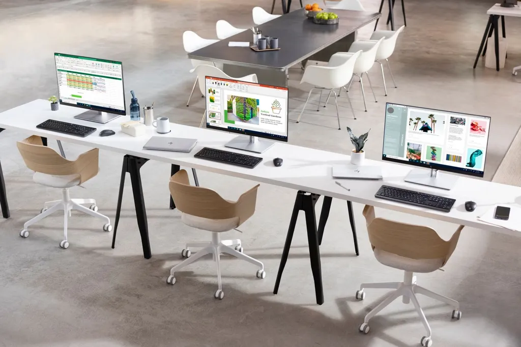 Moniteur PC LED HP E27 G4 Écran d'Ordinateur Ergonomique Ajustable - 8
