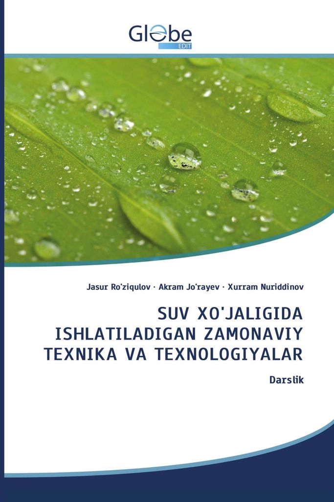 Suv Xo'jaligida Ishlatiladigan Zamonaviy Texnika Va Texnologiyalar