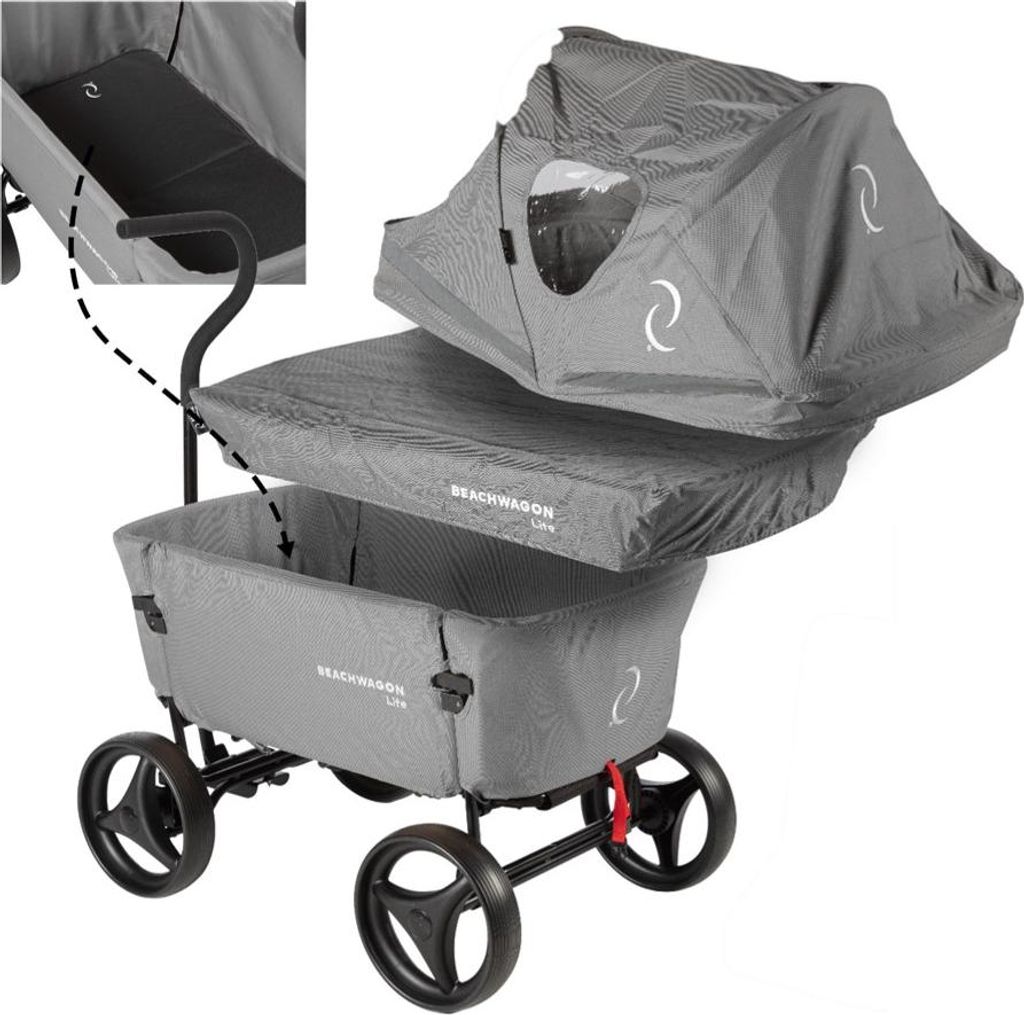 Beachwagon LITE Faltbarer Bollerwagen – 80kg Traglast, 118x65x110cm Für Strand & Park Beachwagon LITE Faltbarer Bollerwagen – 80kg Traglast, 118x65x110cm Für Strand & Park