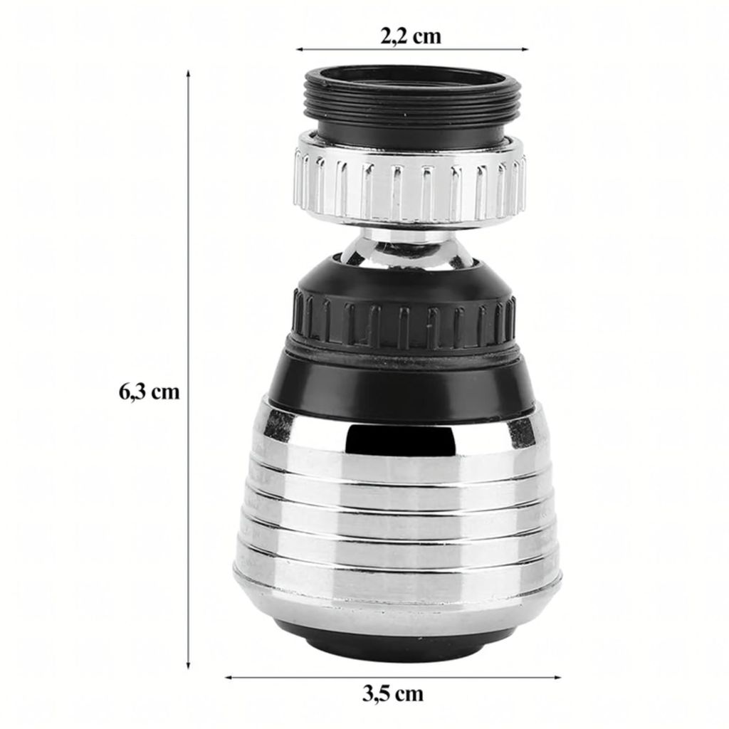 2in1 Perlator Wasserhahn 360° Beweglich Küchenarmatur Produktbild 