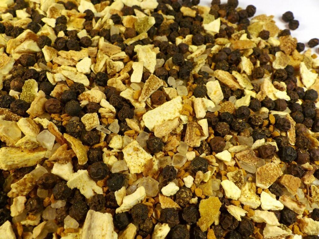 Orangen Pfeffer exotische Gewürzzubereitung für die Mühle Naturideen 100g