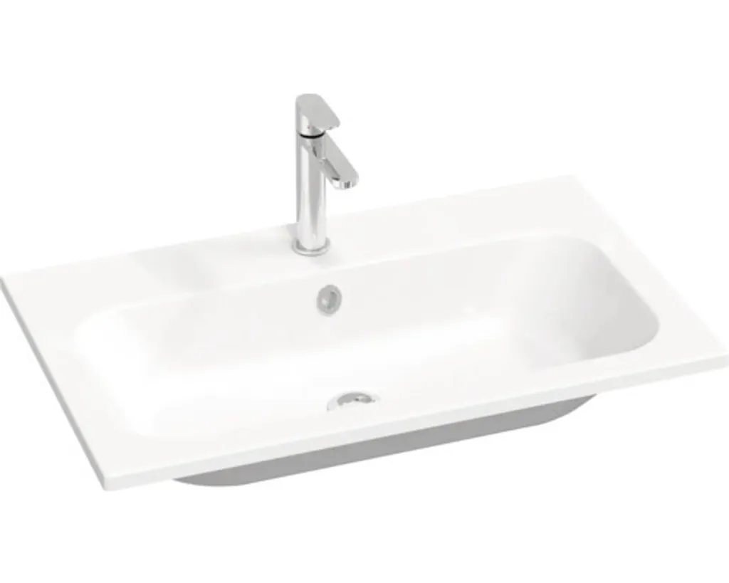 Lavabo en marbre de synthèse robuste et élégant signé RAVAK