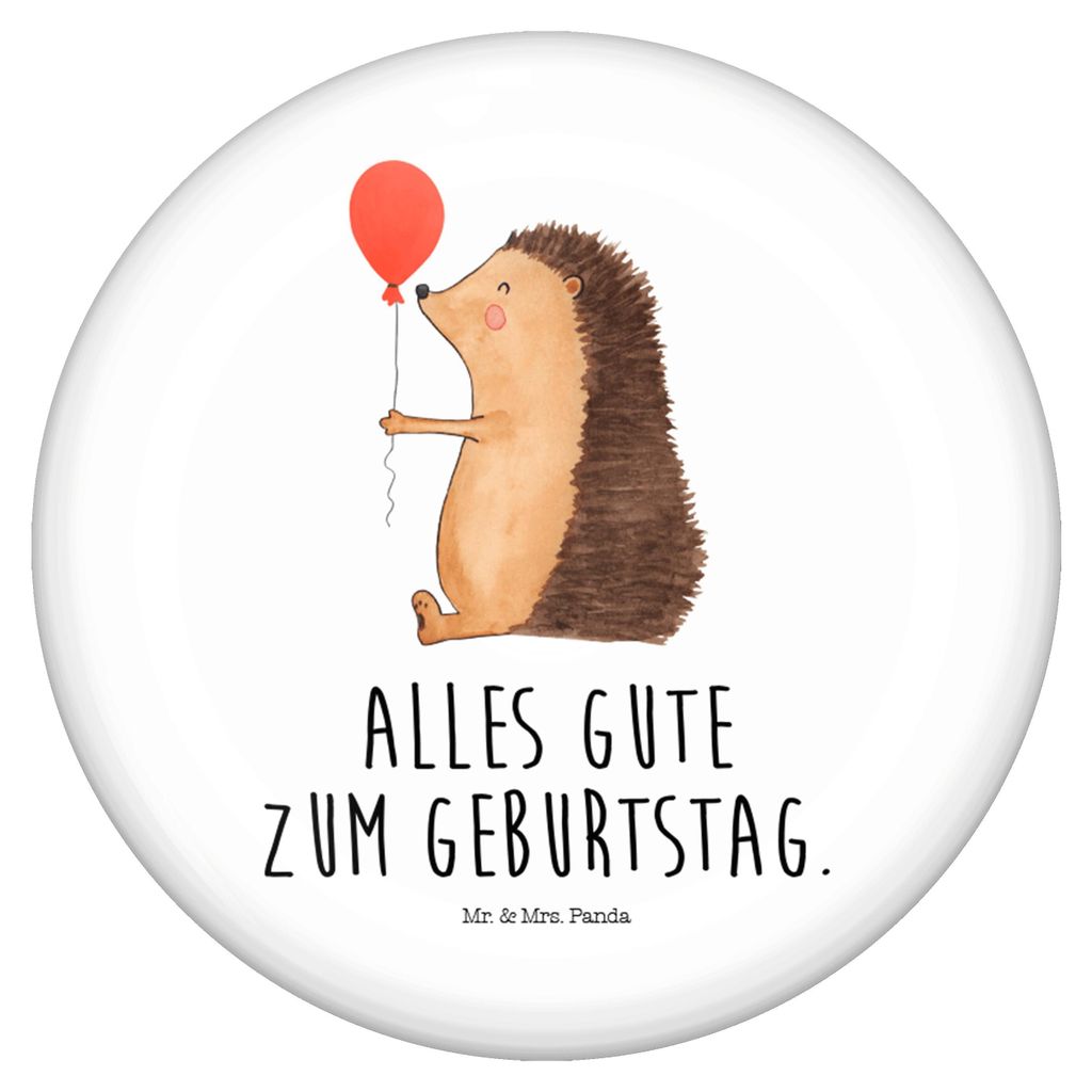 Mr. & Mrs. Panda Button Igel Luftballon - Weiß - Geschenk, Lustige Sprüche, Glückwunsch, Badge, Anstecker Pin, Geburtstagskind, Plakette, Happy ...