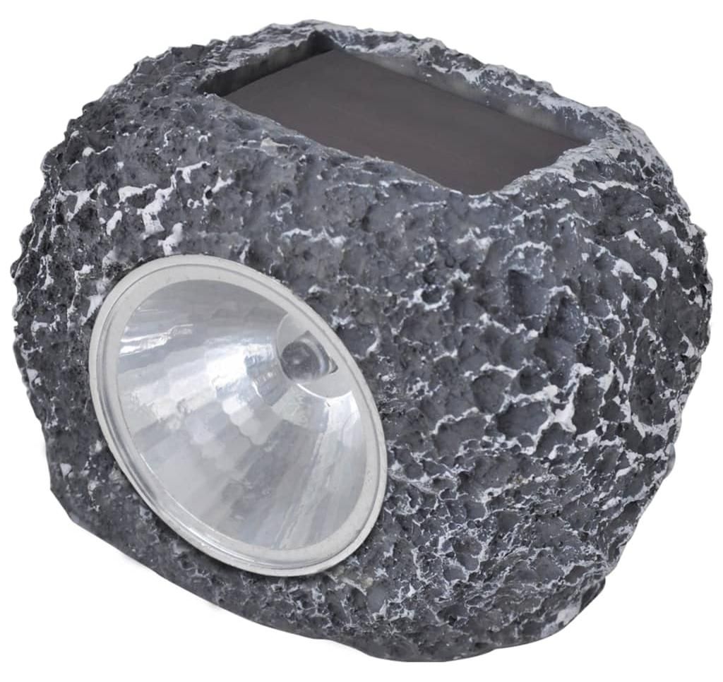 vidaXL Outdoor LED-Solarstrahler 12 Stk. Steinform