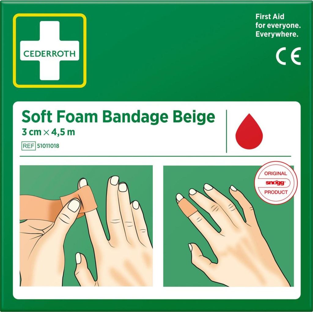CEDERROTH Schaumbandage 3 cm x 4,5 m Produktbild 