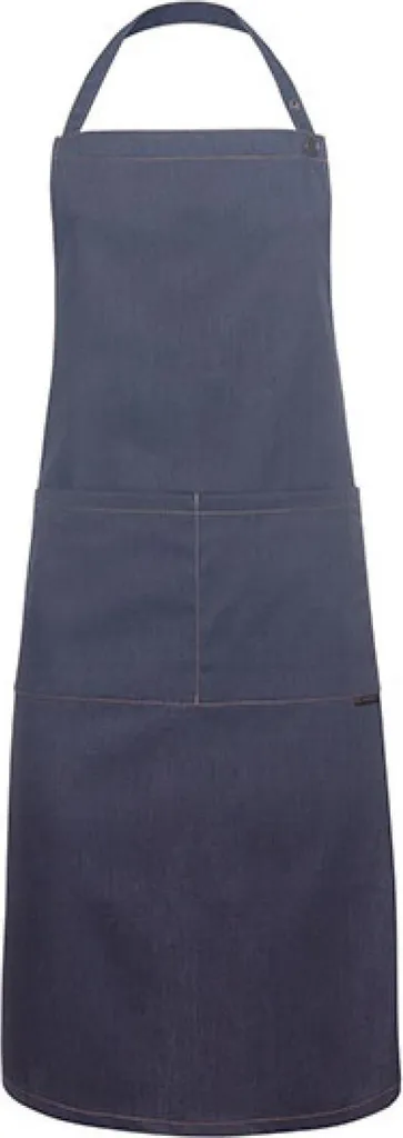 Tablier bavette réglable Karlowsky Noir Vintage en coton et polyester