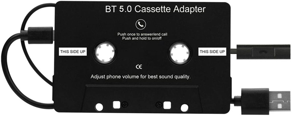 audio bluetooth cassetten adapter für klassiche Autoradios