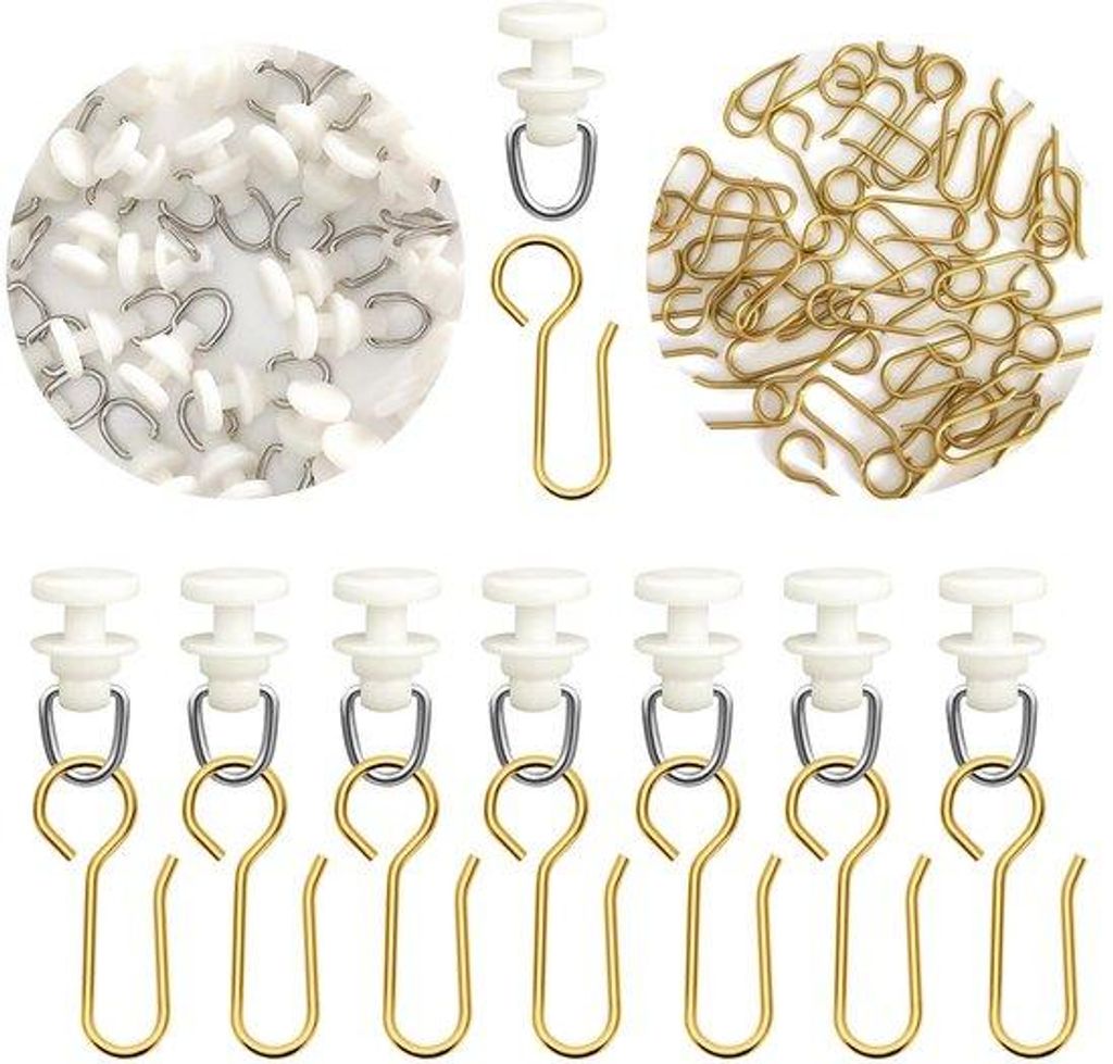 Gelbe Metall-Drücker für 120 Stück Vorhängeschlösser, 60 Stück Vorhängeschlösser mit 60 Stück Metall-Vorhängeschlössern, goldene Vorhän...