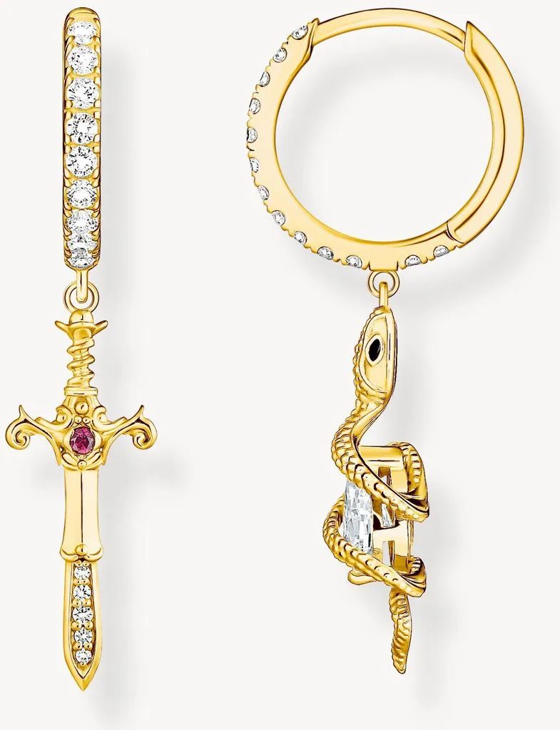 Boucles d'Oreilles True Romance Thomas Sabo Ornées de Détails Fins