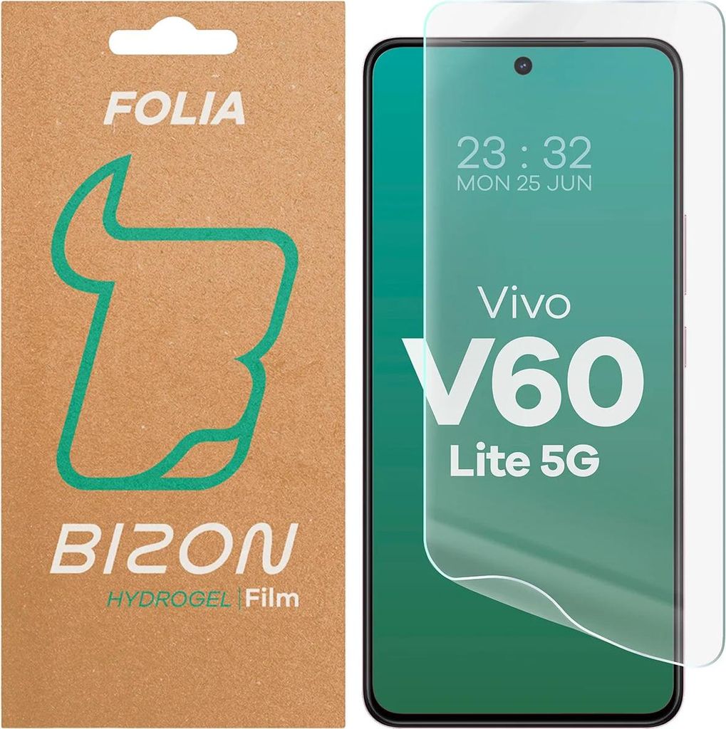 Hydrogel Folie für den Bildschirm für Vivo V60 Lite 5G, Bizon Glass Hydrogel Front, 1 Stück